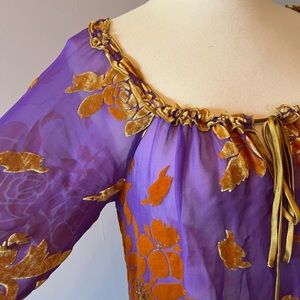 Sheer Silk Vintage Top